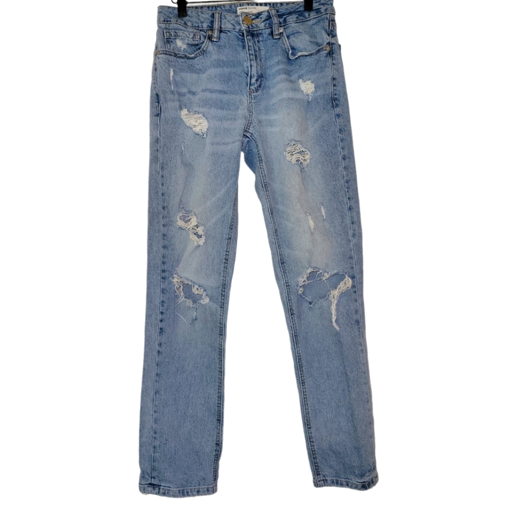 Garage Denim, Jeans, Distressed, Light denim, Style: Girlfriend, Women's sz 3/26